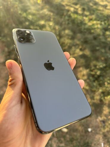 телефон айфон обмен: IPhone 11 Pro Max, Б/у, 64 ГБ, Серебристый, Чехол, 96 %