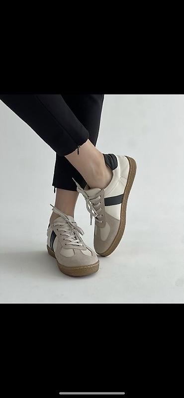 кожанные кеды: Кроссовки, 38, Adidas, Б/у, цвет - Белый, Самовывоз — 4