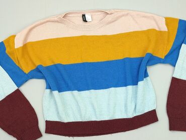 bluzki w kolorowe paski: Sweter, H&M, L, stan - Bardzo dobry