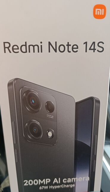 о безлимит на месяц: Redmi, Redmi Note 14, Б/у, 256 ГБ, цвет - Черный, 2 SIM