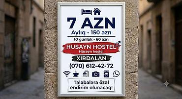 bakixanov kirayə: Hüseyn Hostel – Xırdalan Qiymətlər: - Gündəlik: 7 AZN - 10 günlük: 60 — 2