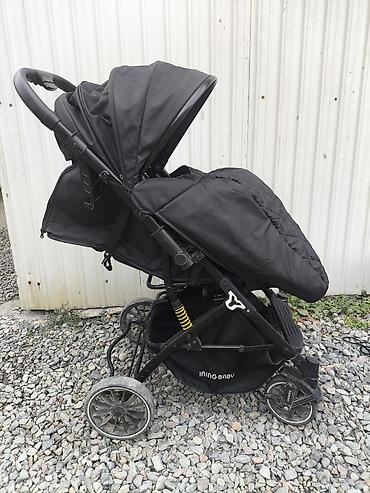 Коляски: Прогулочная коляска Ining Baby, черная - Маневренная прогулочная — 2