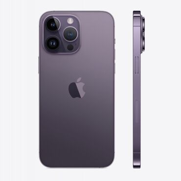 Apple iPhone: IPhone 14 Pro Max, Б/у, 256 ГБ, Deep Purple, Защитное стекло, Чехол, Коробка, 92 %