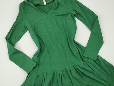 zielona sukienki w kwiaty na wesele: Dress, S (EU 36), condition - Very good