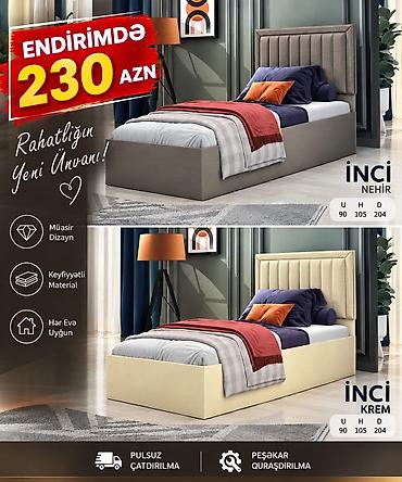 Yeni, Təknəfərlik çarpayı, Matras ilə lalafo.az -da Yeni, Təknəfərlik çarpayı, Matras ilə