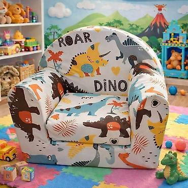 Foteljice: Mala fotelja 🪑 Dimenzije: 55×45 cm ✨ Sedeći deo: 30×30 cm 🛏️ — 2