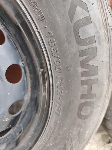 диски и шина: Комплект из 4 колес в сборе: стальные диски + летние шины Kumho — 3
