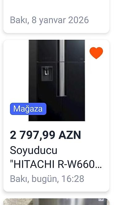 Soyuducular: AZ NWDEHIB BAQDA OLUB ARADA BIR IWDEHIB Soyuducu: HITACHI R-W660 Əsas — 1