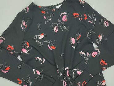 czarne bluzki długi rękaw: Blouse, S (EU 36), condition - Very good