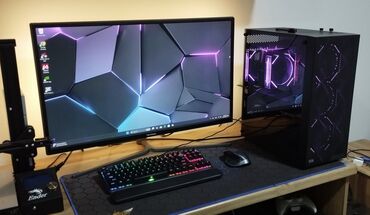 геймерский компьютер: Компьютер, ядер - 6, ОЗУ 32 ГБ, Игровой, Б/у, AMD Ryzen 5, NVIDIA GeForce RTX 3080, NVMe