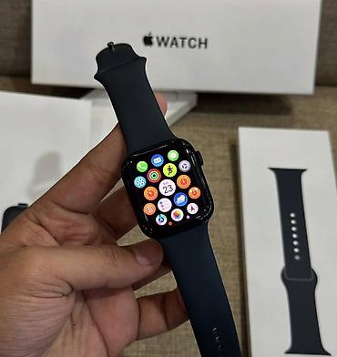 cib saati: ⌚ Apple Watch SE 2 / 44mm ✨ Tam ideal vəziyyətdə 🔋 Pil sağlığı: 100% — 4