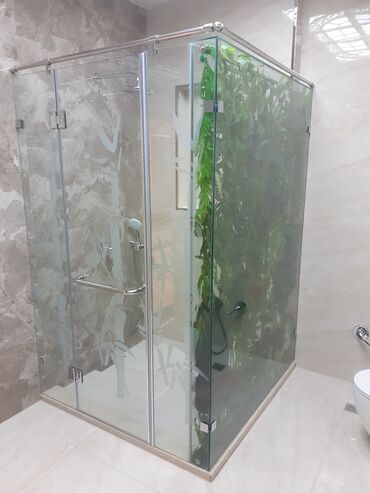 Duş kabinaları, arakəsmələr: Yeni Arakəsmə, Düzbucaqlı, Pulsuz çatdırılma — 4