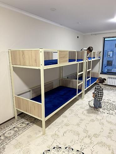 Металлические двухъярусные кровати для общежитий, хостелов и