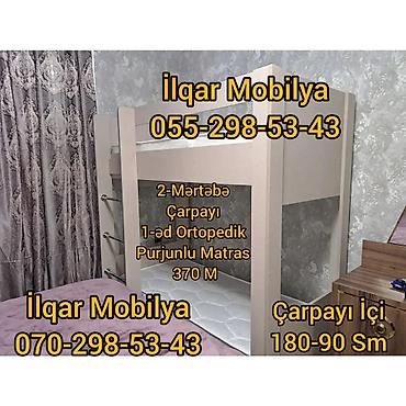 İkimərtəbəli uşaq çarpayıları: Oğlan və qız üçün, Yeni, Çarpayı, Matrassız, Siyirməsiz, Laminat — 7