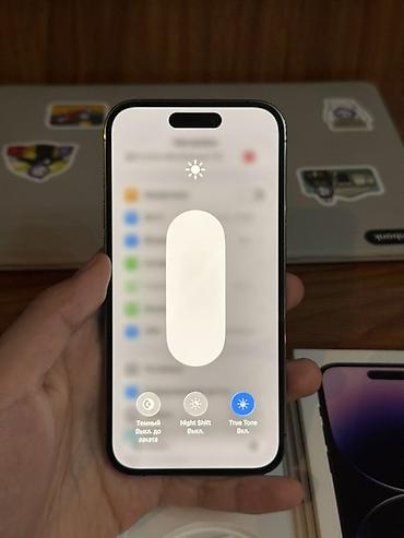 Мобильные телефоны: IPhone 14 Pro, Б/у, 256 ГБ, Deep Purple, Коробка, 76 % — 5