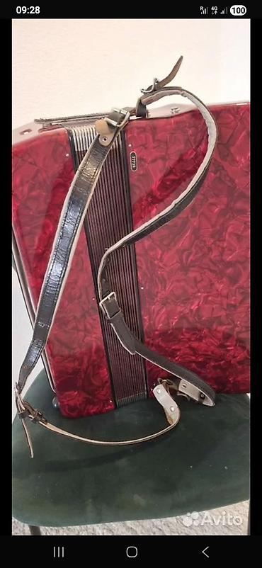 Аккордеоны: Аккордеон Barcarolle Prominenz, красный перламутровый корпус — 7