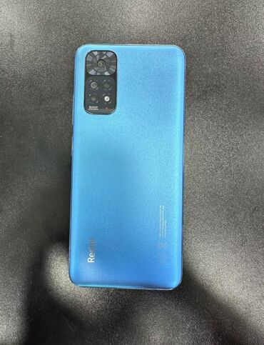 en ucuz telfonlar: Xiaomi Redmi Note 11, 64 ГБ, цвет - Синий, 
 Две SIM карты