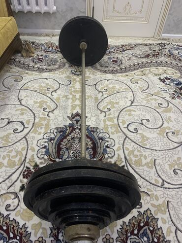 Штанги и грифы: Штанга гриф профессиональная СССР блины 20кг 4шт,15кг 2шт10кг — 3