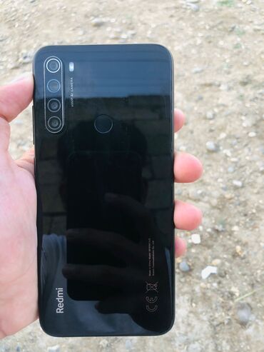 telefon redmi note 10: Xiaomi Redmi Note 8, 64 GB, rəng - Qara, 
 Zəmanət, Barmaq izi