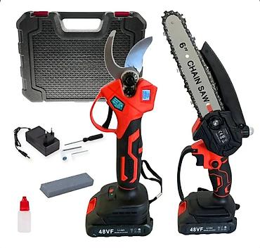 Setovi akumulatorskog alata: Akumulatorska mini lančana testera + električne makaze za grane (set) — 2