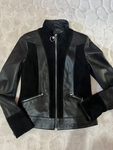 пиджак жакет: Пиджак, Классическая модель, Натуральная кожа, Италия, XL (EU 42)