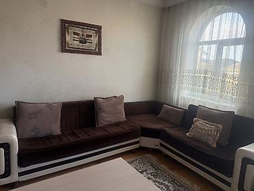 Divan və kreslo dəstləri: Sovet tipli L‑formal künc divan dəsti - Rəng: tünd qəhvəyi oturacaq — 1