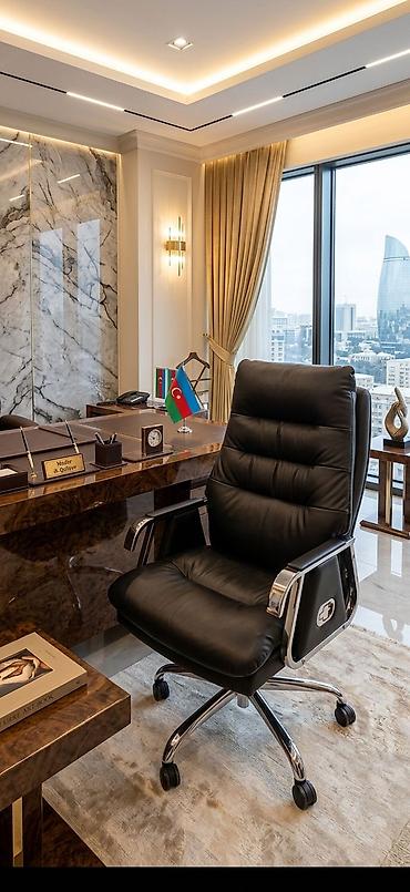 mudur kreslo: 450 azn. Premium müdür kreslosu dəri materialdan hazırlanmışdır. Əla — 1