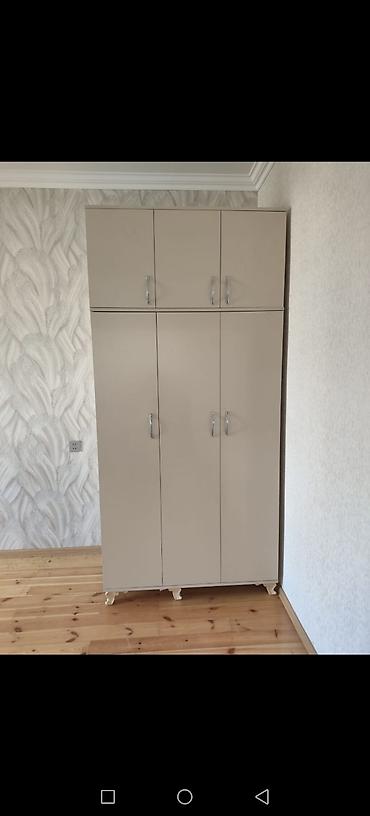 Paltar dolabları, qarderoblar: Geniş həcmli paltar dolabı - Dizayn: Klassik xəttlər, açıq rəng — 1