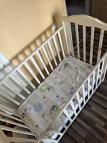 bunk bed: Детская кроватка качалка с маятниковым мехонизмом и опускаемой — 1
