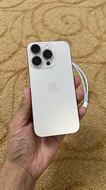 муляж iphone: IPhone 16 Pro, Б/у, 256 ГБ, Desert Titanium, Зарядное устройство, Защитное стекло, 92 %