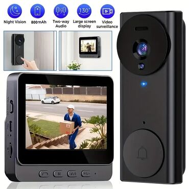 Avtoelektronika: 480P qapı kamera ilə 10.92cm ekran, gecə görmə, iki tərəfli video
