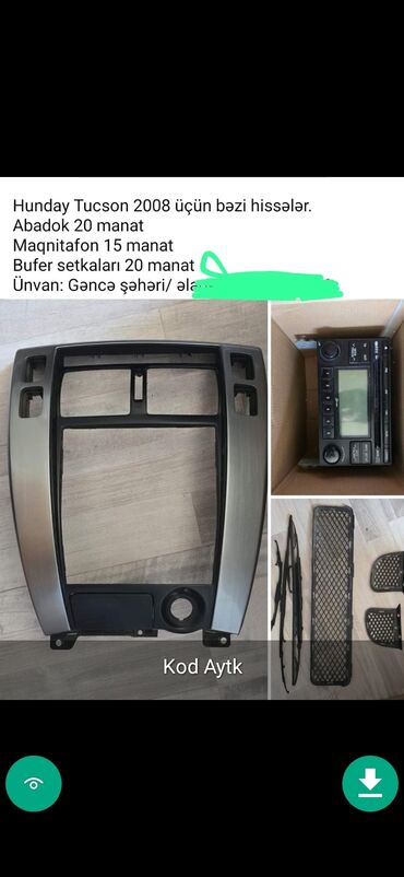 monitor guzgu: Hyundai TUKSON, 2008 il, İşlənmiş