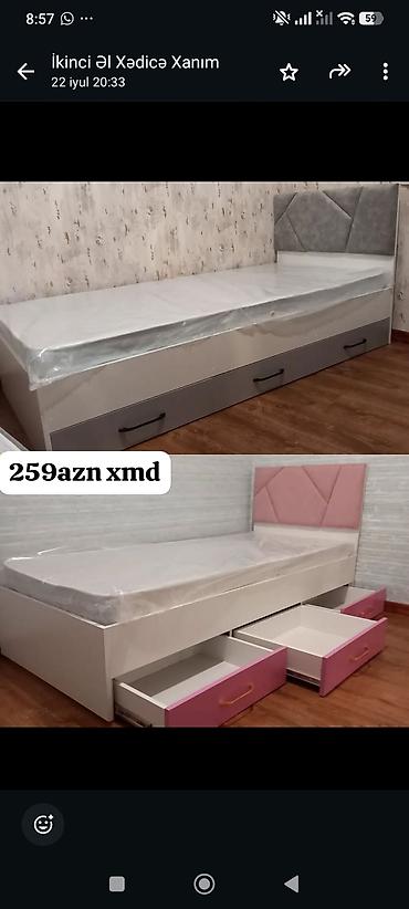 Sifarişlə çarpayılar: *Tək çarpayı*👑 _*SİFARİŞLƏ VƏ YENİ*_ *Qiymət : 260₼*(1ədədi) Ölçü  — 3