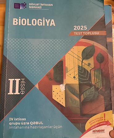 Testlər: Məhsul: “Biologiya 2025 – Test Toplusu”, Dövlət İmtahan Mərkəzi (DİM) — 2