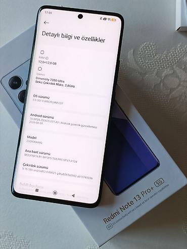 samsung fold 4: Redmi Note 13 Pro+, 512 GB, rəng - Qara, Barmaq izi — 4