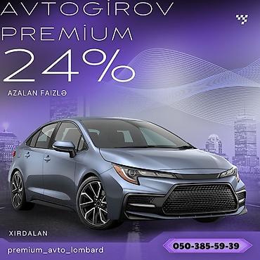 Avtomobil Girovu. Avto Kredit Xidmeti Her nov ve istenilen giymete