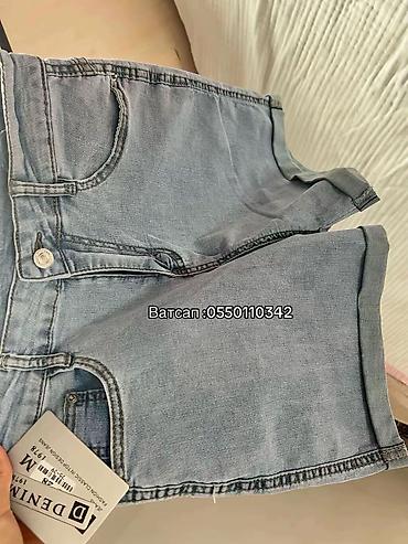 Шорты, Стандартные, Джинс, Made in KG, Новый, S, M