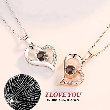 Ogrlice: Ljubavna ogrlica - Volim te na "100 jezika" Cena:1000din OGRLICA ZA — 12