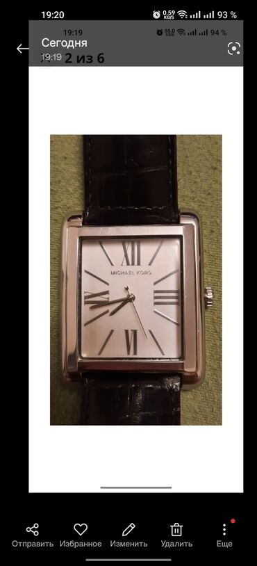 Наручные часы: 2242. Унисекс, прямоугольные часы американского бренда Michael Kors