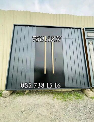 Furnitura və aksessuarlar: Məhsul: Metall qapı - Material: möhkəm metal konstruksiya - Rəng