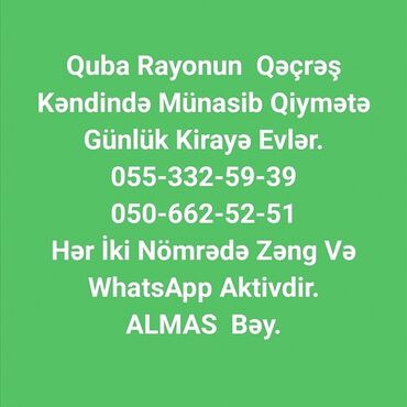 Günlük kirayə mənzillər: 3 otaqlı — 25