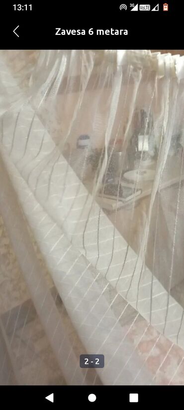 plise zavese: Net, Voile & Sheer Curtains, Custom cm, color - Grey