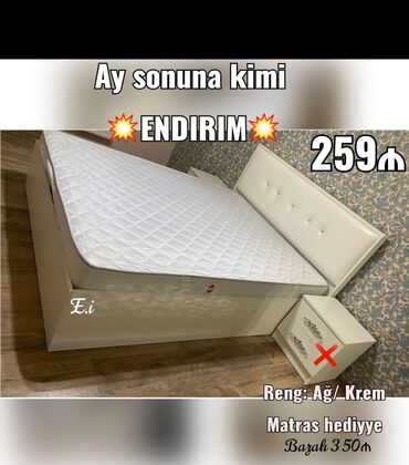 Çarpayılar: Yeni, Təknəfərlik çarpayı, Bazasız, Matras ilə, Siyirməsiz — 16