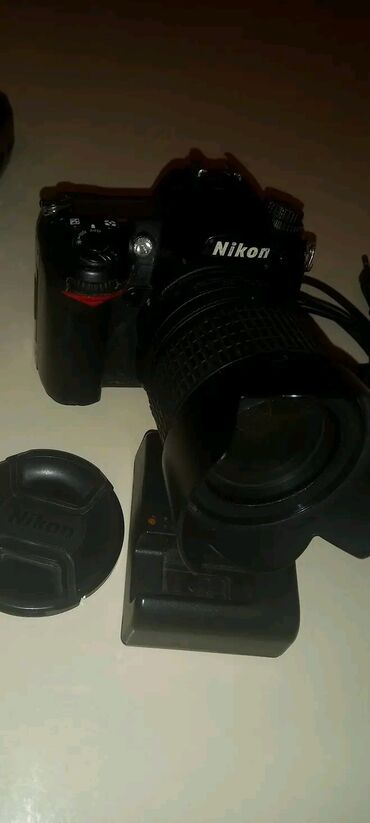 lens: Nikon D7000 uzerinde 18.105 lens adaptor sumka1 eded 32gb kart aparat