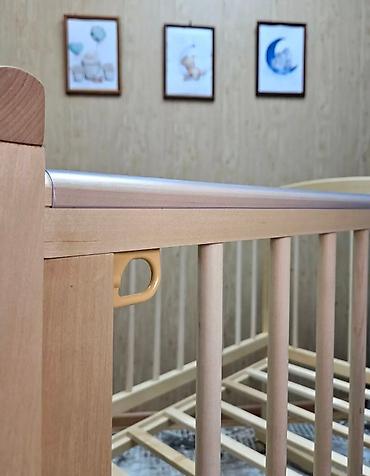 Другие товары для детей: Детская кровать 60х120 - 7000сом Березовое дерево, натуральный — 11