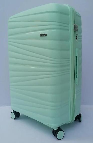 Putni koferi i torbe: Set kofera za putovanje – 3 komada, mint zelena boja - Tvrda školjka — 3