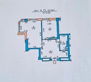 12: 1 комната, 44 м², 12 мкр Элитка, 5 этаж, Евроремонт — 9