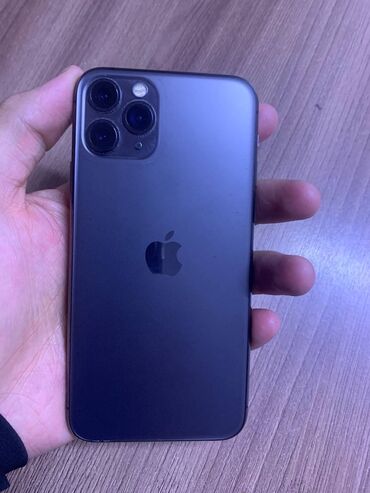 Apple iPhone: IPhone 11 Pro, Б/у, 256 ГБ, Space Gray, Зарядное устройство, Защитное стекло, Чехол, 72 %