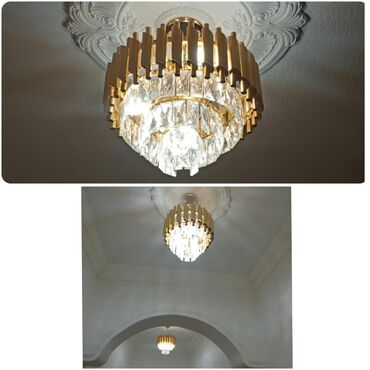 Digər ev dekoru: Çılçıraq, 10 və daha çox lampa