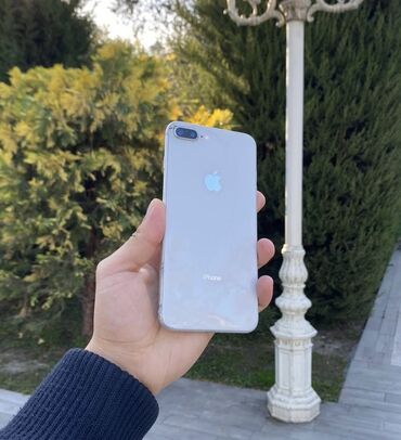 Apple iPhone: IPhone 8 Plus, 64 GB, Ağ, Barmaq izi, Simsiz şarj